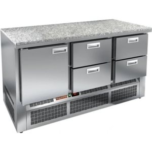 Стол холодильный среднетемпературный HiCold SNE 122/TN O камень
