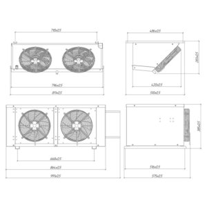 Сплит-система холодильная низкотемпературная Intercold LCM 214 FT Evolution - Изображение 2