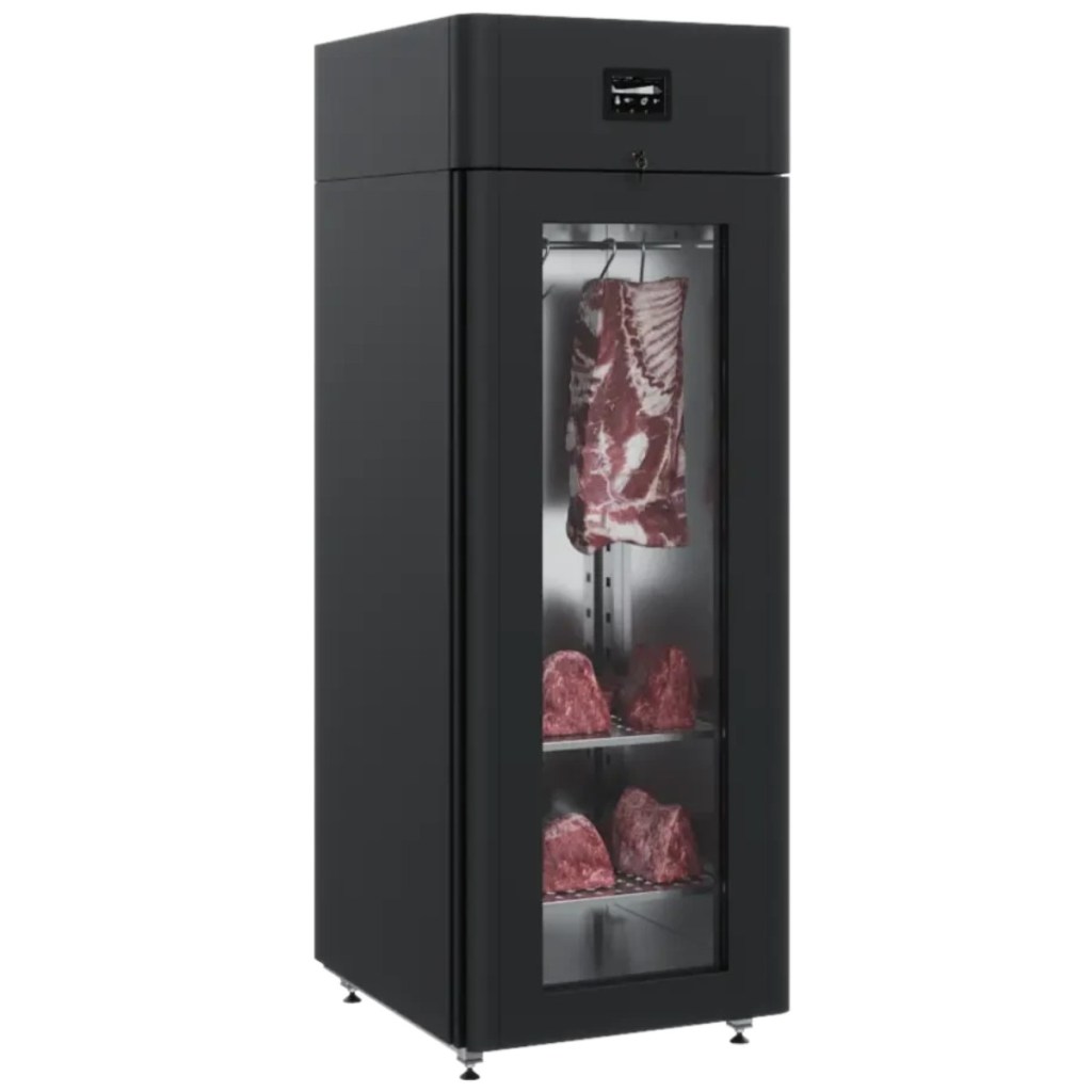 Шкаф холодильный для вызревания мяса Polair CS107 Meat черный, со стеклом (Тип 2)