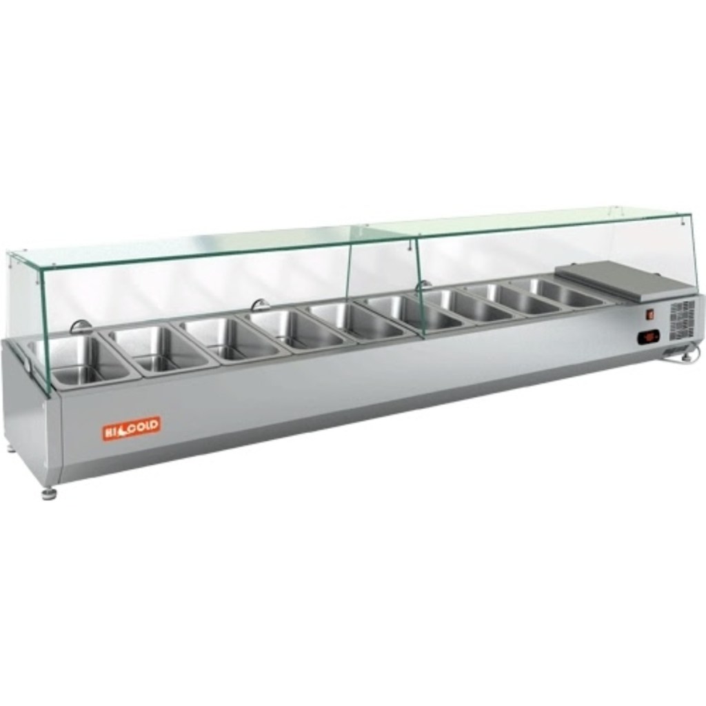 Витрина холодильная для ингредиентов HICOLD VRTG 1970 к PZЕ3 (1/3) 