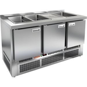 Стол холодильный для салатов HiCold SLE3-111GN без крышки
