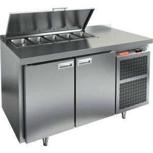 Стол холодильный для салатов HiCold SL1-11GN (1/3) М с крышкой