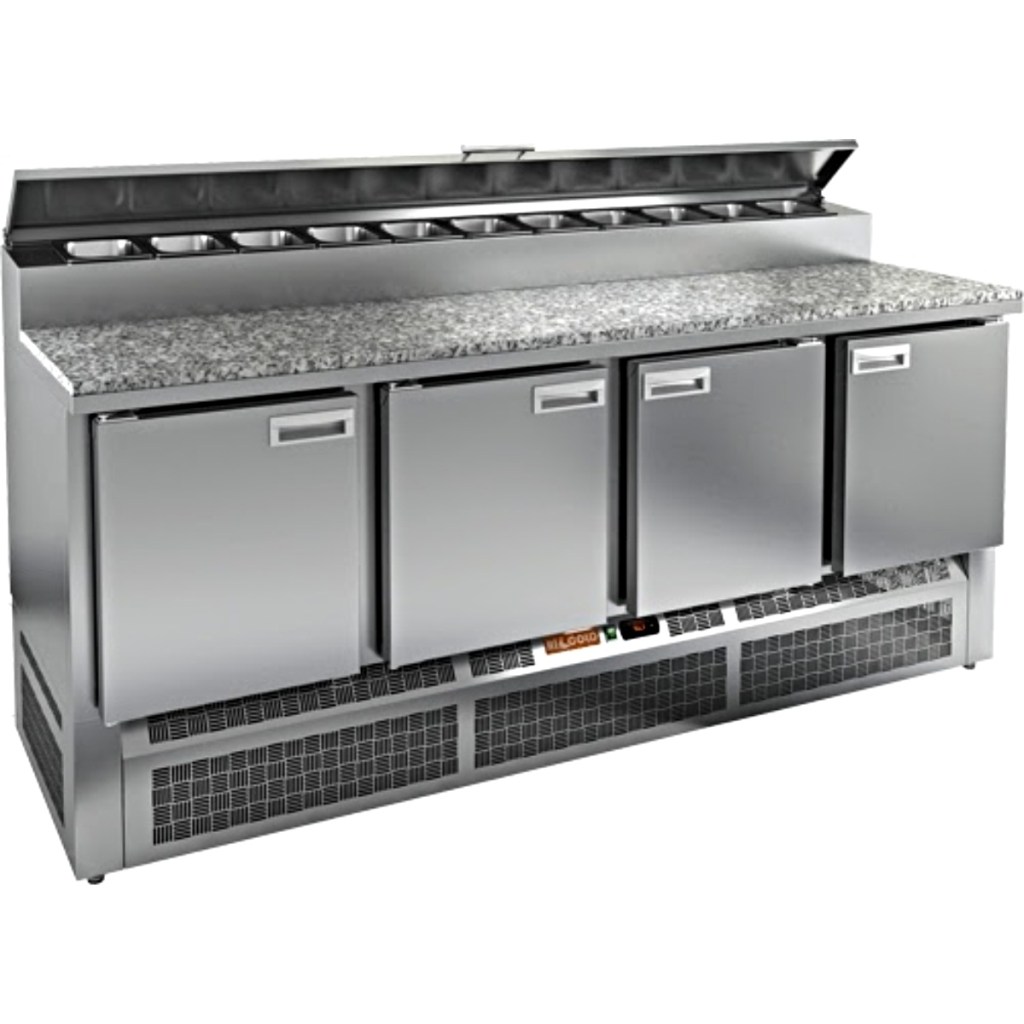 Стол холодильный для пиццы HiCold PZE2-1111/GN камень