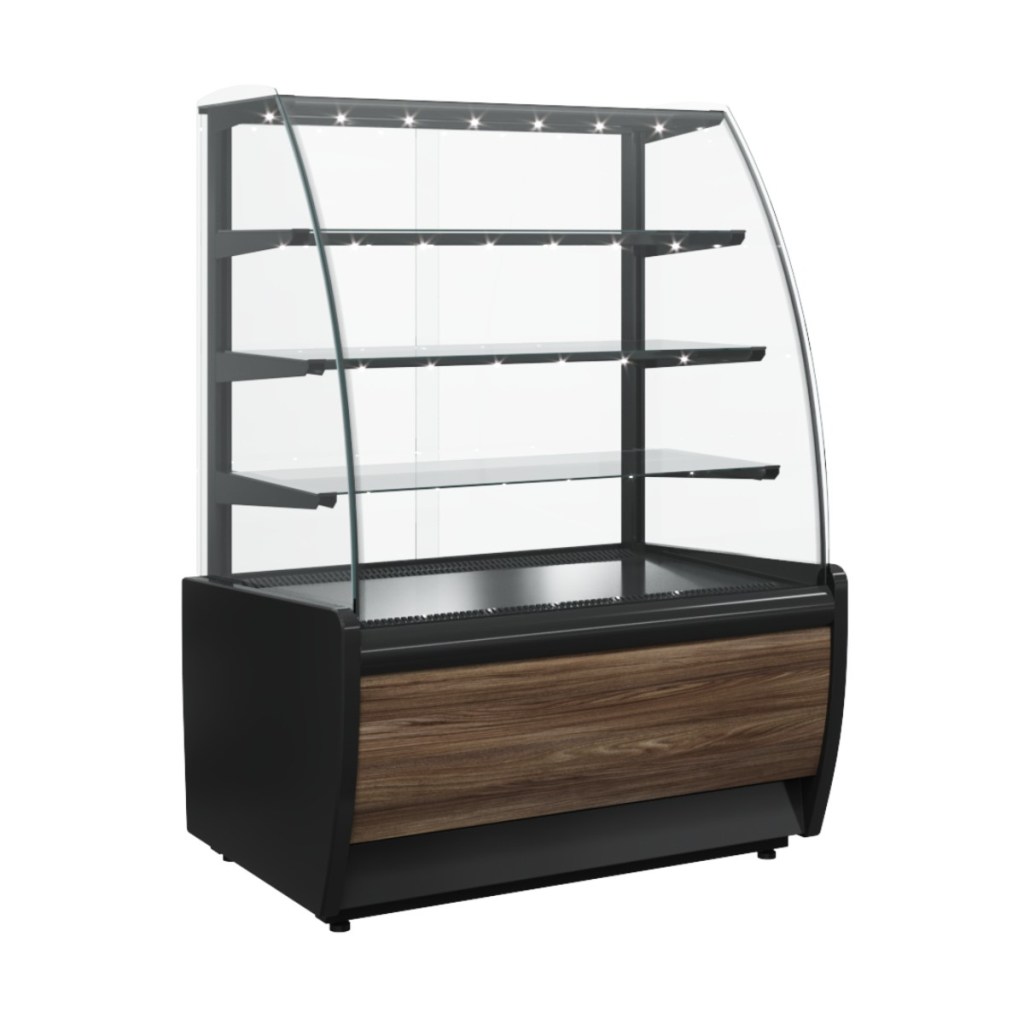 Витрина кондитерская Carboma K70 VH 1,3-1 Light Chocolate Паттерн (0108 Темный дуб) для шоколада