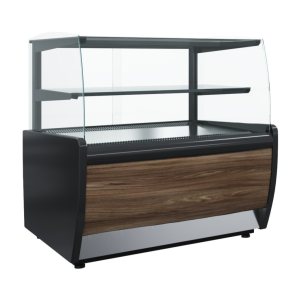 Витрина кондитерская Carboma K70 VM 1,3-12 Light Паттерн (0108 Темный дуб)