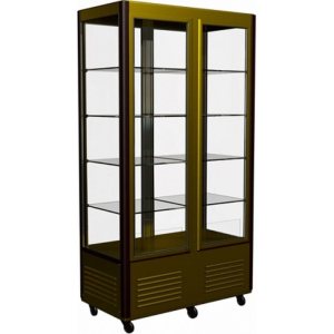 Витрина кондитерская Carboma D4 VM 800-1 (R800C Carboma) (цвет по схеме) 4 дверцы, стеклянные полки