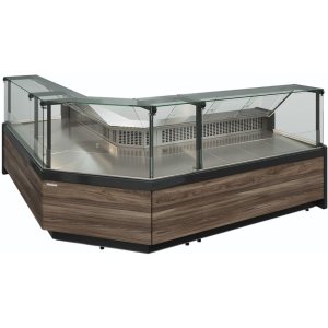 Витрина холодильная Carboma GC111 SM 2,0-1 (1008 Темный дуб) (газлифт, без боковин) - Изображение 3