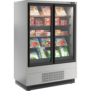 Горка холодильная Carboma FC20-07 VL 1,3-1 0300 STANDARD фронт X5L (версия 2.0) (9006-9005) - Изображение 2