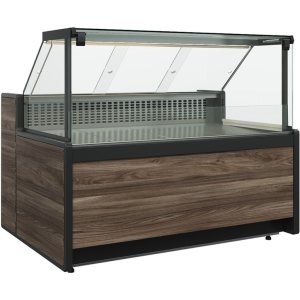 Витрина холодильная Carboma GC111 SV 3,75-1 (1008 Темный дуб) (без боковин)