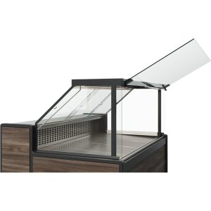 Витрина нейтральная Carboma GC111 N 3,75-1 (1008 (Темный дуб)) (газлифт, без боковин) - Изображение 2