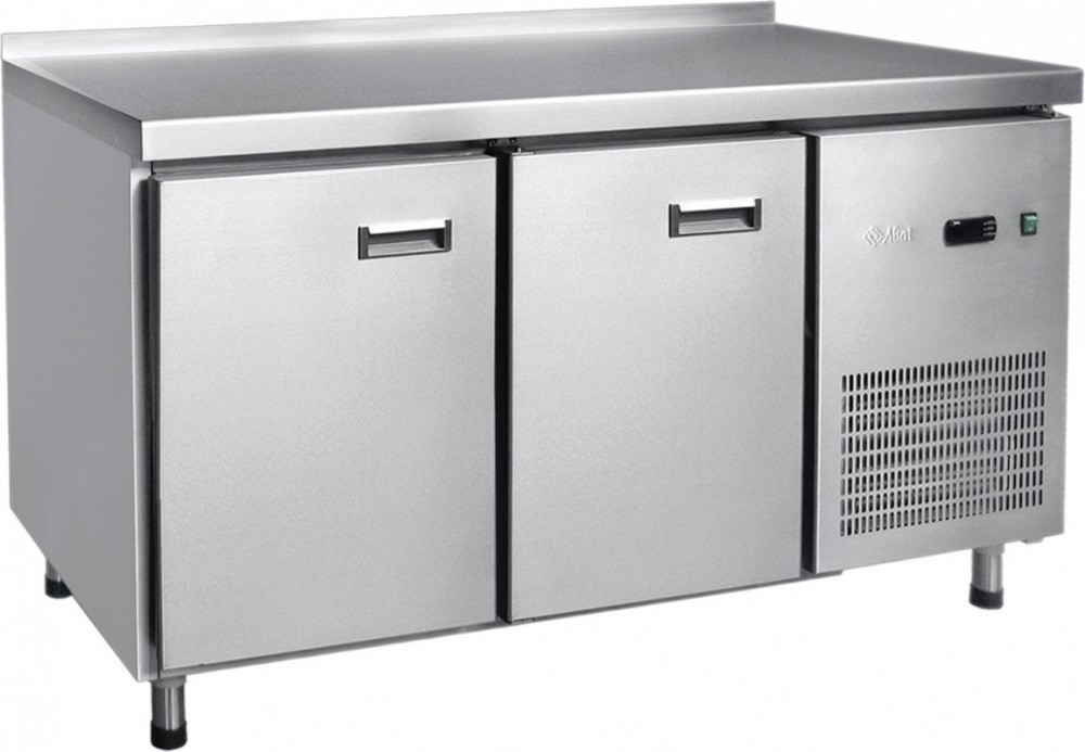 Стол холодильный Abat СХС-70-01-СО (охлаждаемая столешница) с бортом (дверь, дверь)