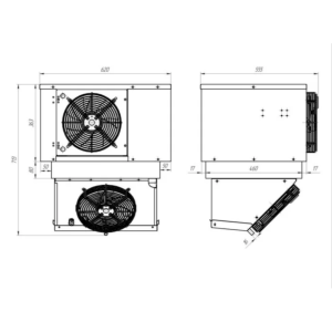 Моноблок холодильный среднетемпературный Intercold ММСМ-110 FT T (опция -30° С) - Изображение 3