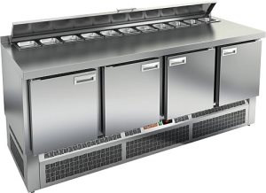 Стол холодильный для салатов HiCold SLE2-1111GN (1/6)
