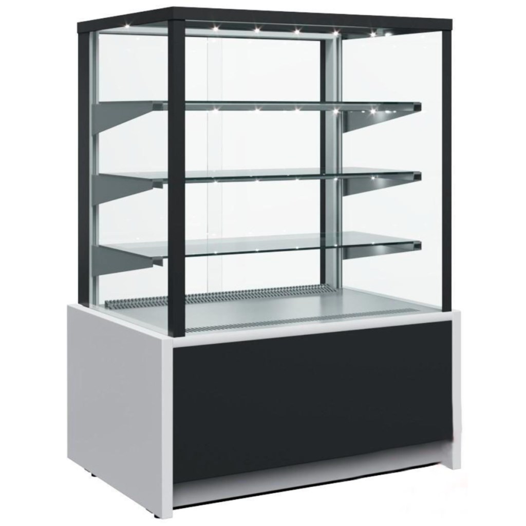 Витрина кондитерская Carboma KC70 N 0,6-1 Light (9006-9005) (0,6 Carboma Сube ТЕХНО) нейтральная